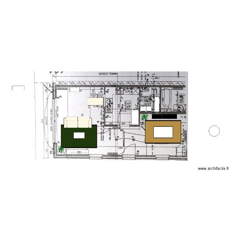 appart Nat living . Plan de 0 pièce et 0 m2