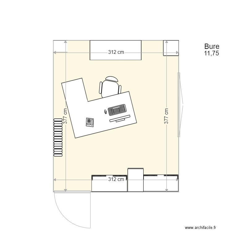 BUREAU KAT. Plan de 0 pièce et 0 m2