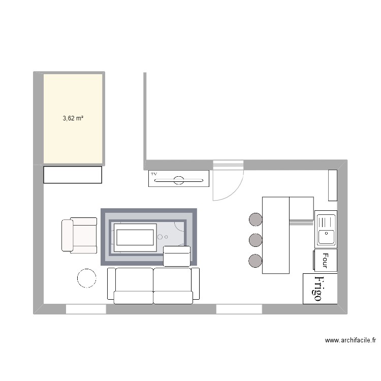 Salon 1. Plan de 0 pièce et 0 m2