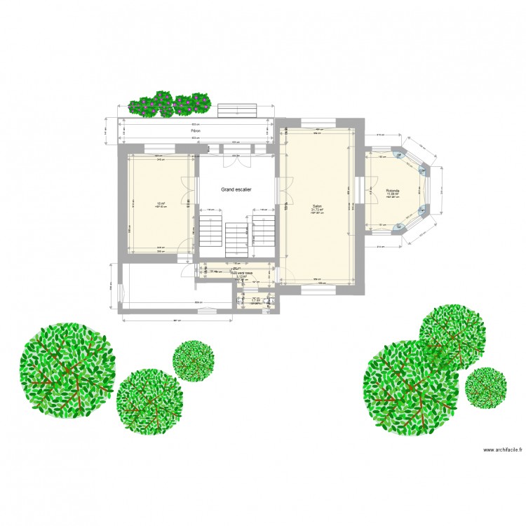 Manoir rez 02. Plan de 0 pièce et 0 m2