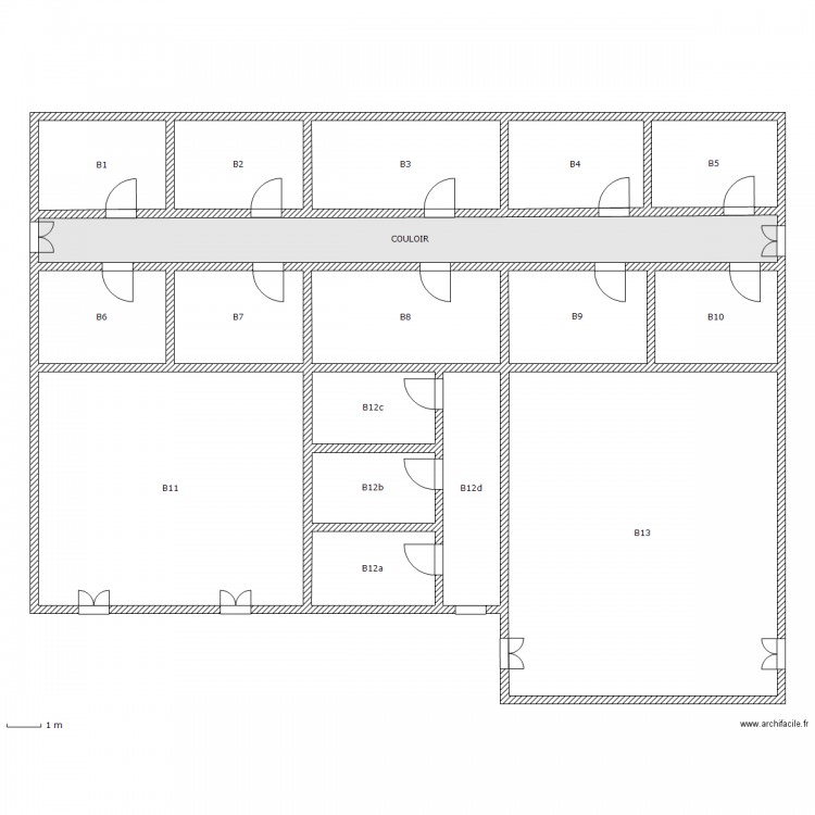 Bâtiment B. Plan de 0 pièce et 0 m2