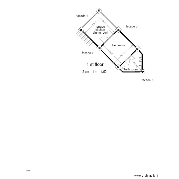 WOODEN HOUSE 2 STUDIOS 1ST FLOOR. Plan de 0 pièce et 0 m2