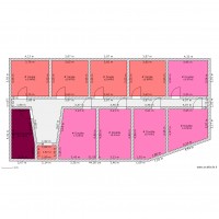 Plan du 1er et 2eme étage de l'hotel