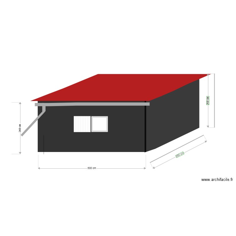 ebauche arriere. Plan de 0 pièce et 0 m2