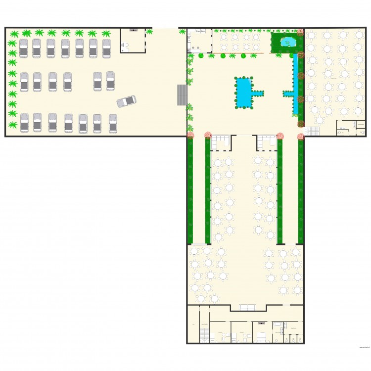 salle des fetes - Plan dessiné par yassinetabet