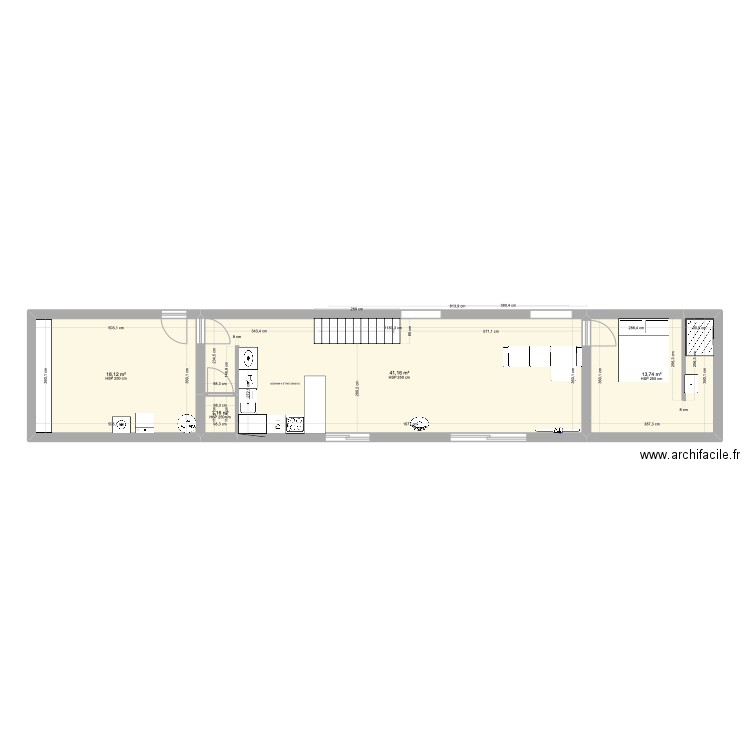 dependance salle de traite. Plan de 8 pièces et 115 m2