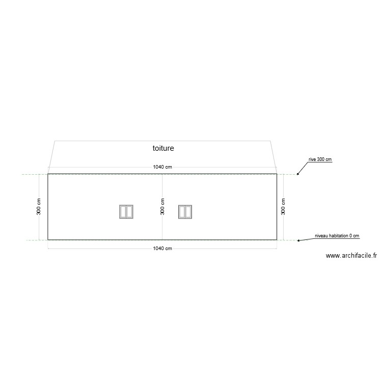 NOUVEAU BAT B facade ouest. Plan de 0 pièce et 0 m2