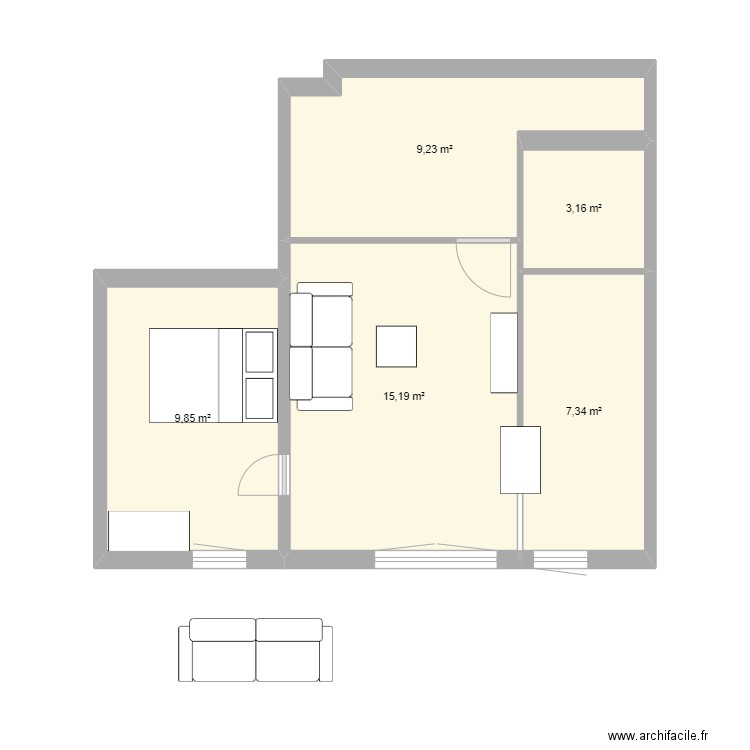 85SM. Plan de 0 pièce et 0 m2