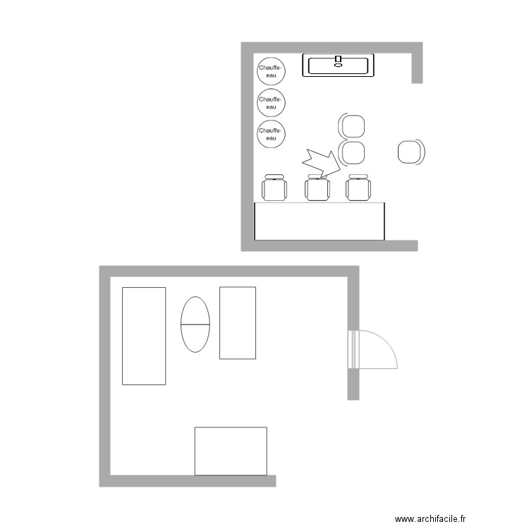 salle attente 2. Plan de 0 pièce et 0 m2