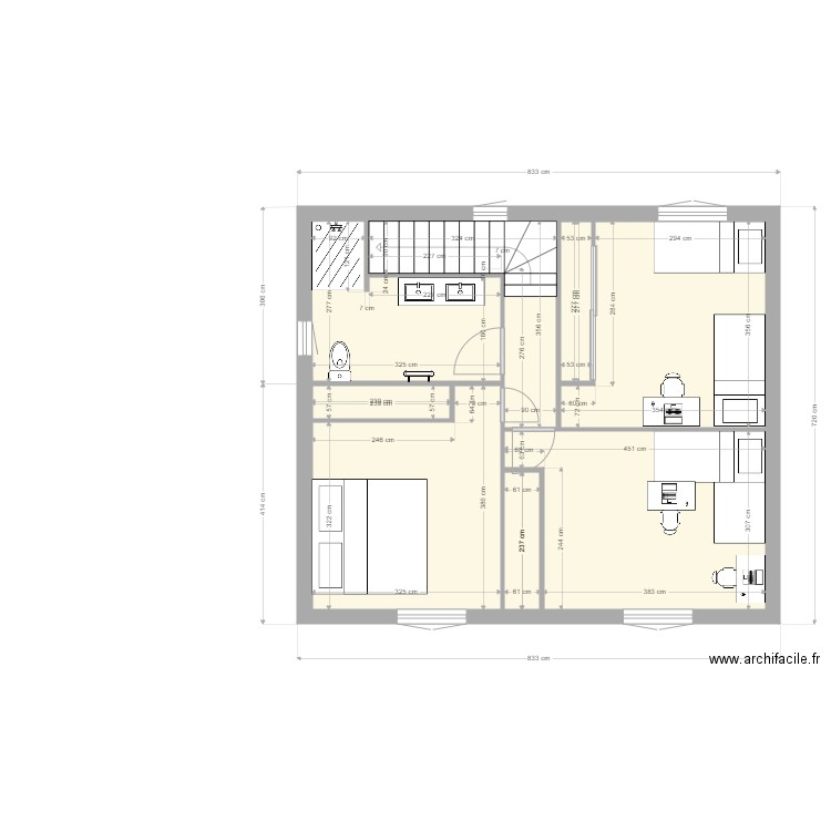 Maison fayence etage. Plan de 0 pièce et 0 m2