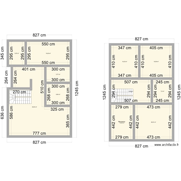 Maison nordique. Plan de 11 pièces et 171 m2