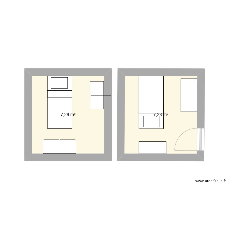 chambre. Plan de 0 pièce et 0 m2