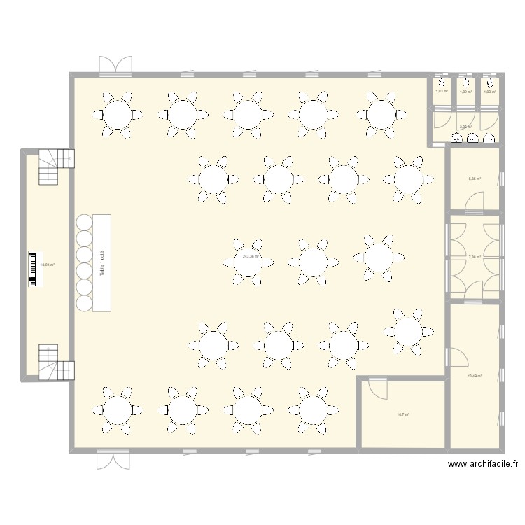 Plan Salle mariage. Plan de 0 pièce et 0 m2