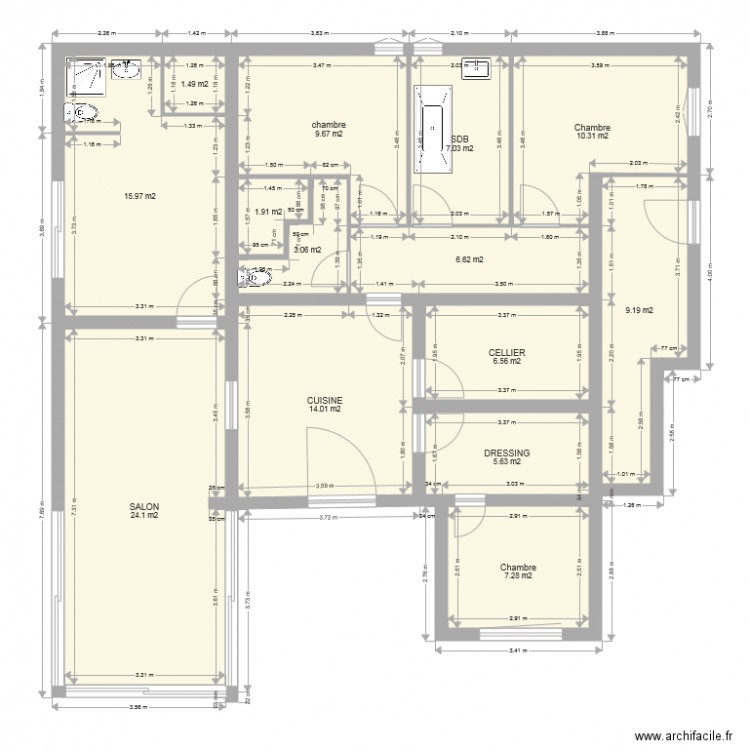 ebauche bas 6. Plan de 0 pièce et 0 m2