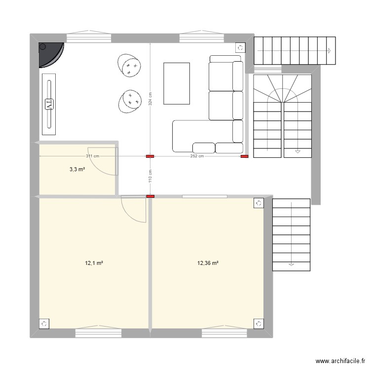 Estelle/Christian - RDC. Plan de 0 pièce et 0 m2