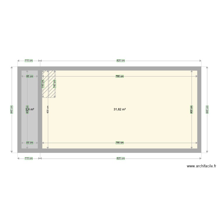 piscine. Plan de 0 pièce et 0 m2