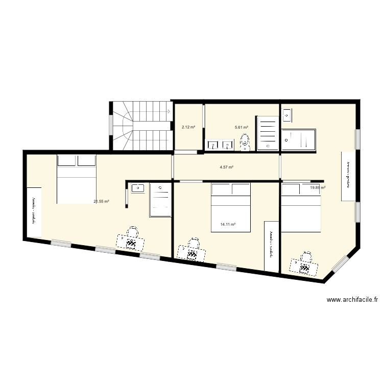 Plan Duplex N2 PROJET 2. Plan de 0 pièce et 0 m2