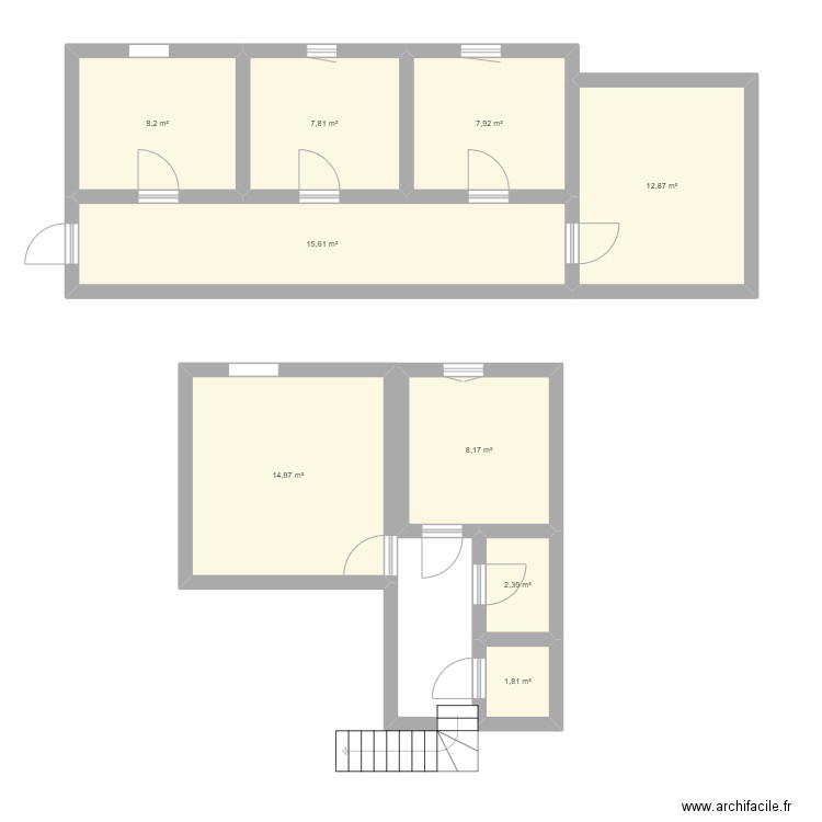 cours . Plan de 0 pièce et 0 m2