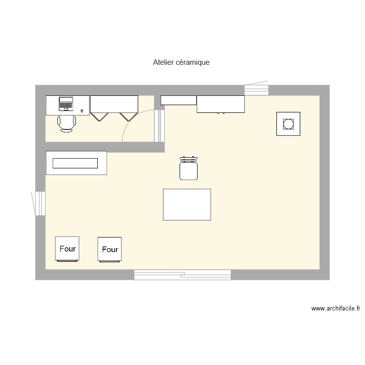 Atelier céramique. Plan de 0 pièce et 0 m2