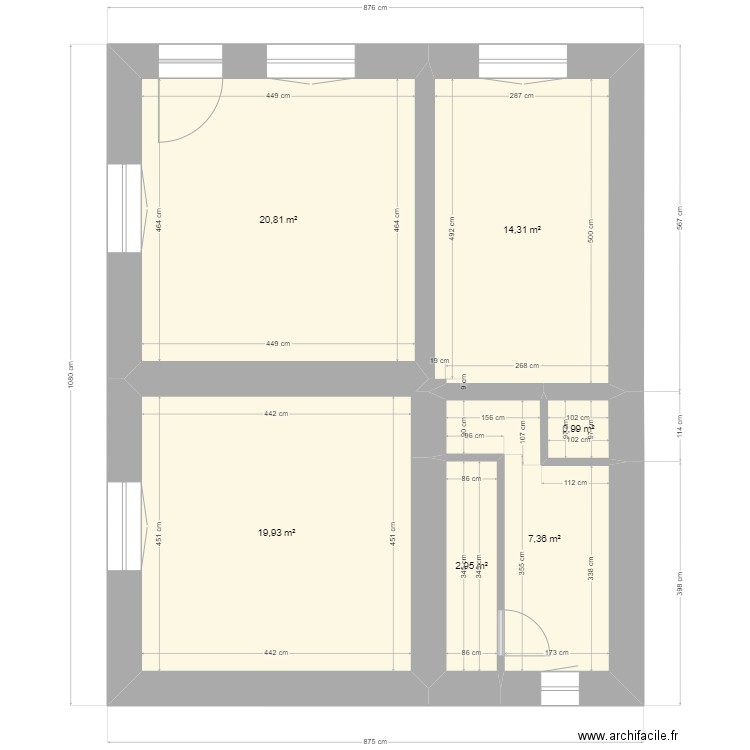 Boiteux. Plan de 0 pièce et 0 m2