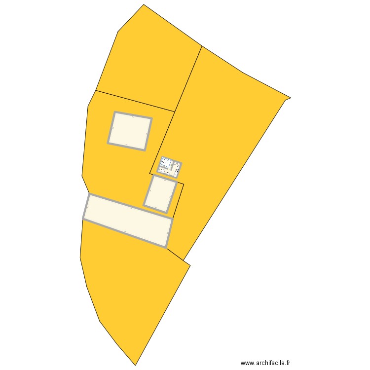 abris de jardin. Plan de 4 pièces et 227 m2