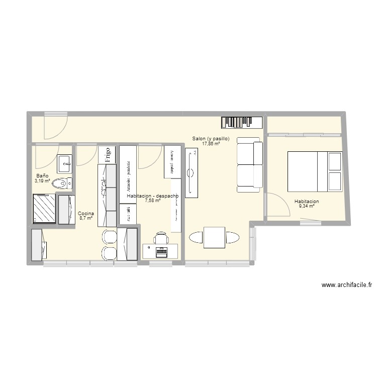 Alhambra 2 piso 1. Plan de 0 pièce et 0 m2