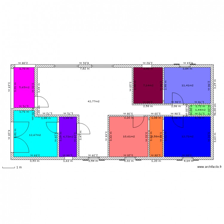 maison. Plan de 0 pièce et 0 m2