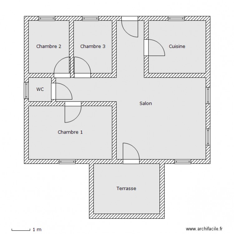 Maison Champs Afrique. Plan de 0 pièce et 0 m2