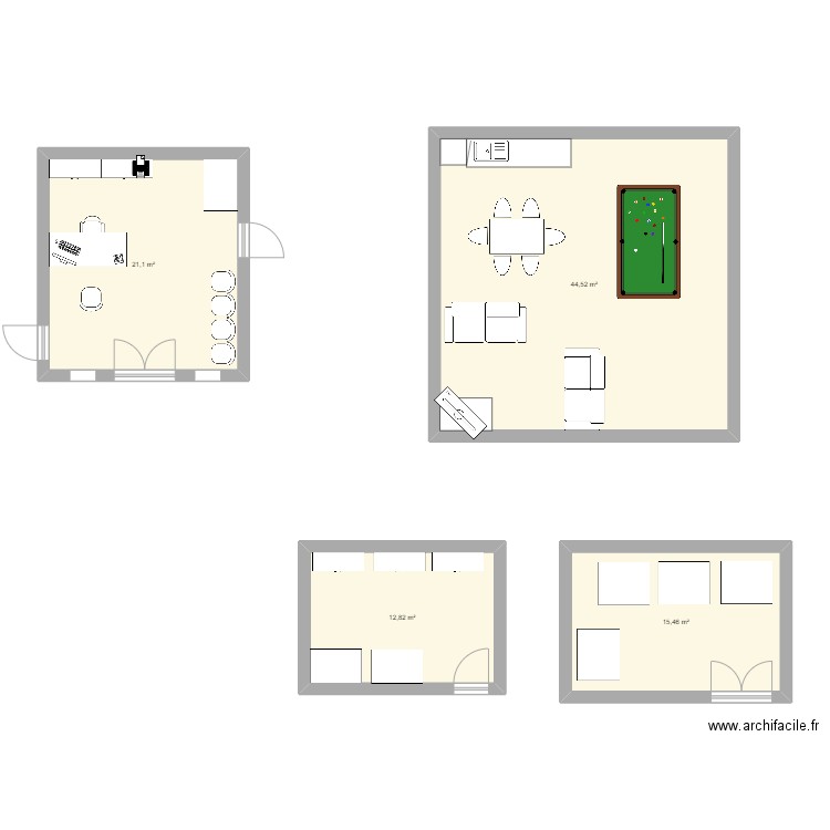 bureau n°2. Plan de 0 pièce et 0 m2