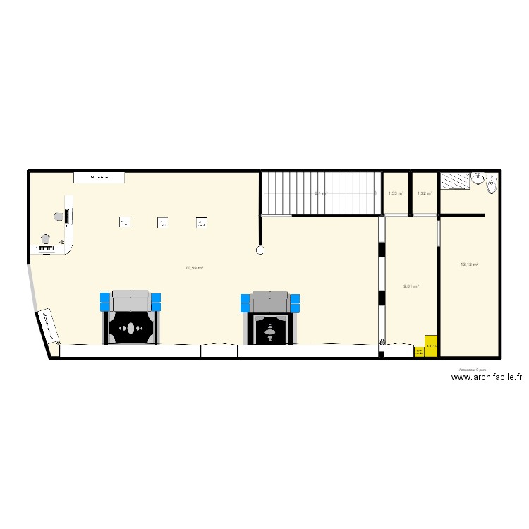 magasin endurance shop. Plan de 0 pièce et 0 m2