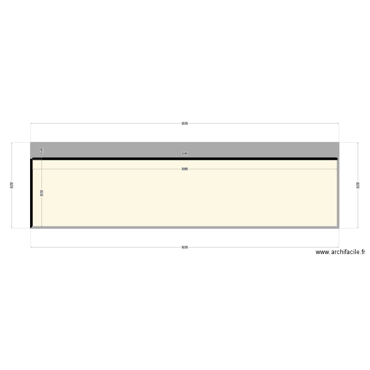 garage entrée 2. Plan de 2 pièces et 25 m2