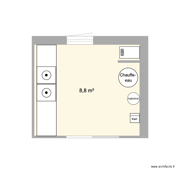 buanderie. Plan de 0 pièce et 0 m2