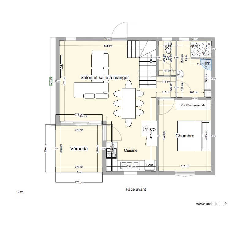 rez de chaussée cilaos. Plan de 12 pièces et 133 m2