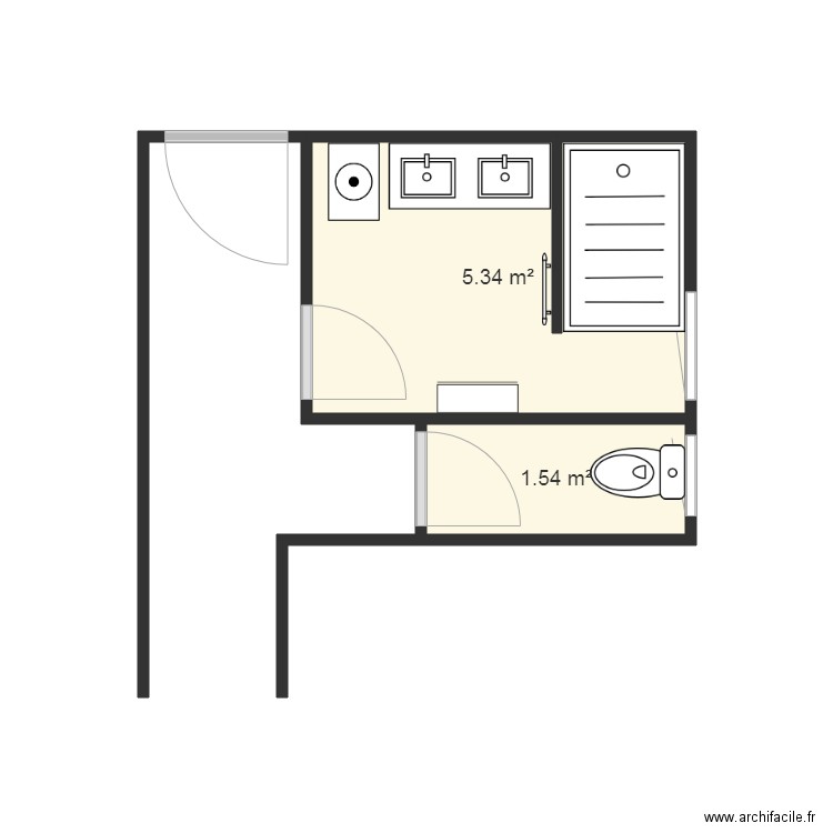 sdb maspie. Plan de 0 pièce et 0 m2