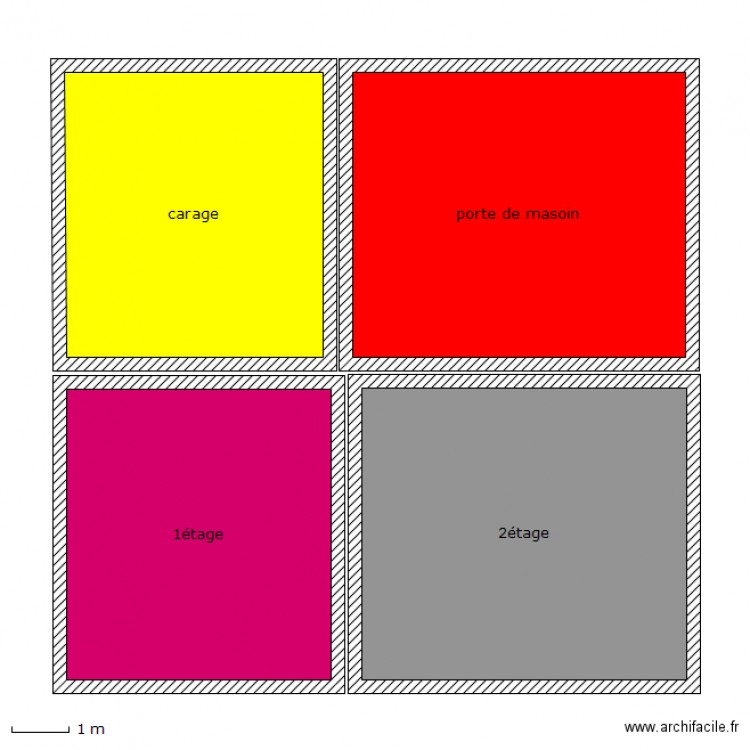 maison de 2 étage. Plan de 0 pièce et 0 m2