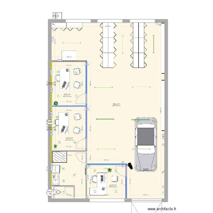 Bureau V5 complet. Plan de 0 pièce et 0 m2