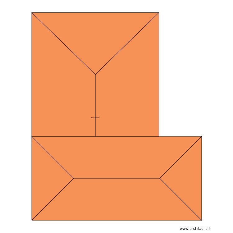 PLan facade garage. Plan de 1 pièce et 134 m2