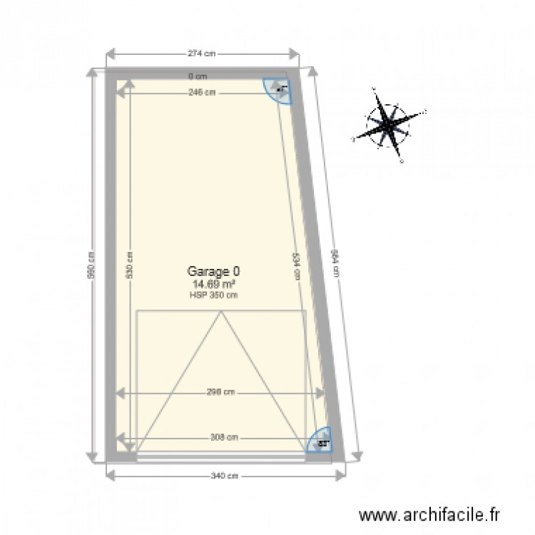 Garage 0. Plan de 0 pièce et 0 m2