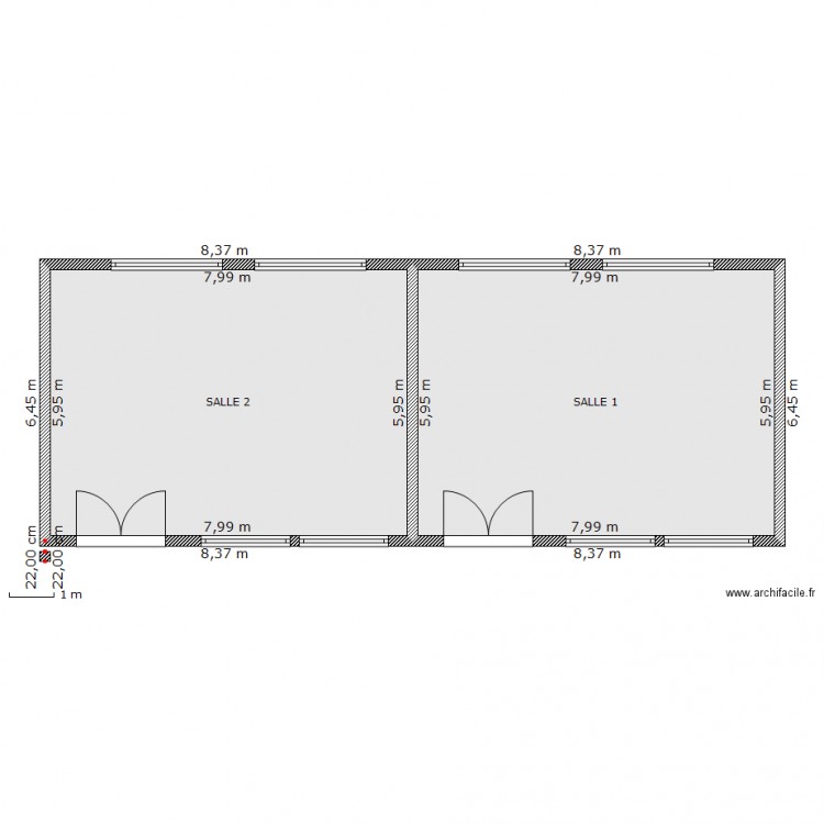 PROJET DE CONSTRUCTION DE 4 SALLES DE CLASSES. Plan de 0 pièce et 0 m2