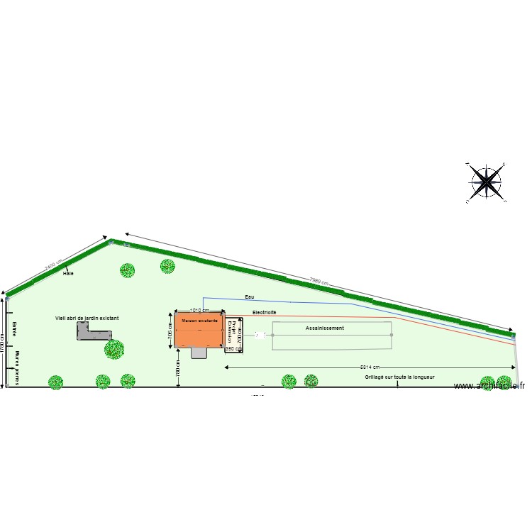 Plan de masse La Chassagne. Plan de 0 pièce et 0 m2