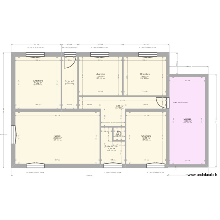 ML24015285 PEYRE. Plan de 10 pièces et 109 m2