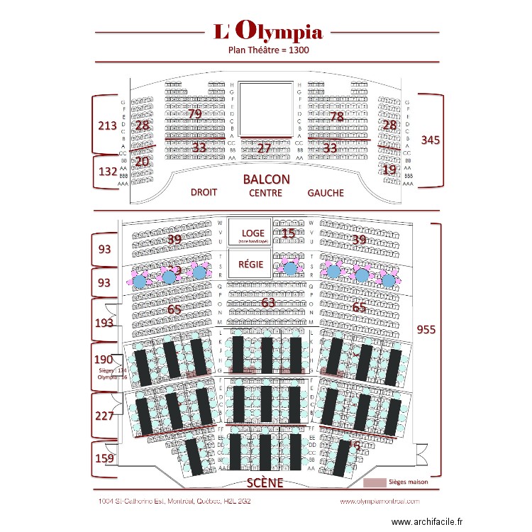 Plan Olympia. Plan de 0 pièce et 0 m2