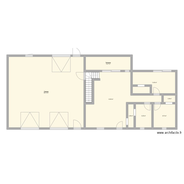 maison +mesure. Plan de 8 pièces et 178 m2