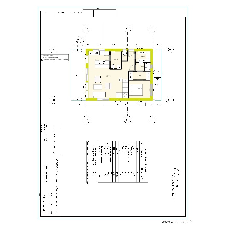 maison campagnac v2. Plan de 15 pièces et 117 m2