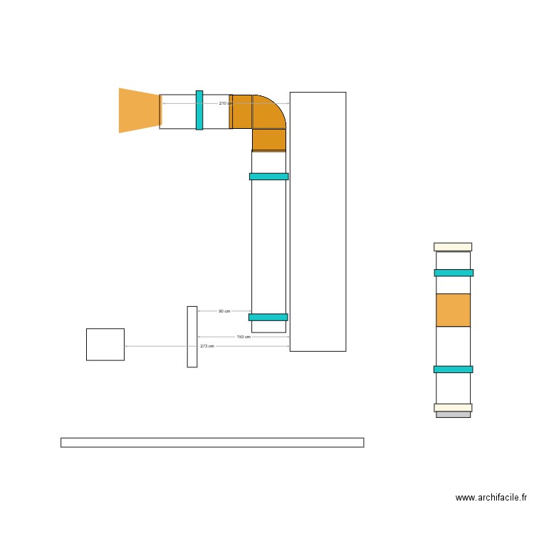 Extraction d'air cabine de peinture. Plan de 0 pièce et 0 m2