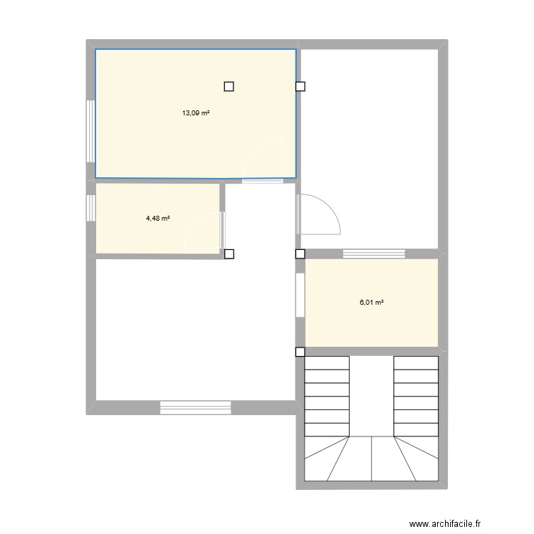 AF2025. Plan de 3 pièces et 24 m2