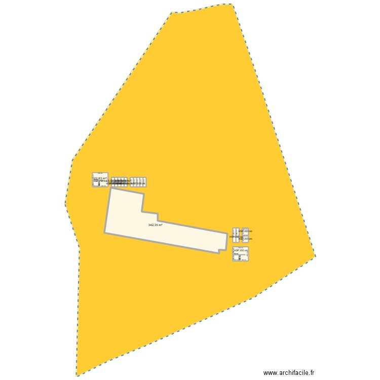 Oiseau 3. Plan de 19 pièces et 437 m2