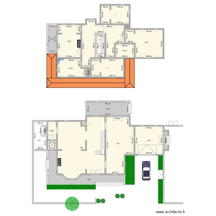 4355 WL. Plan de 23 pièces et 498 m2