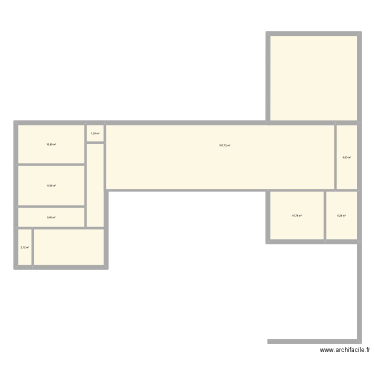 idée maison. Plan de 9 pièces et 161 m2