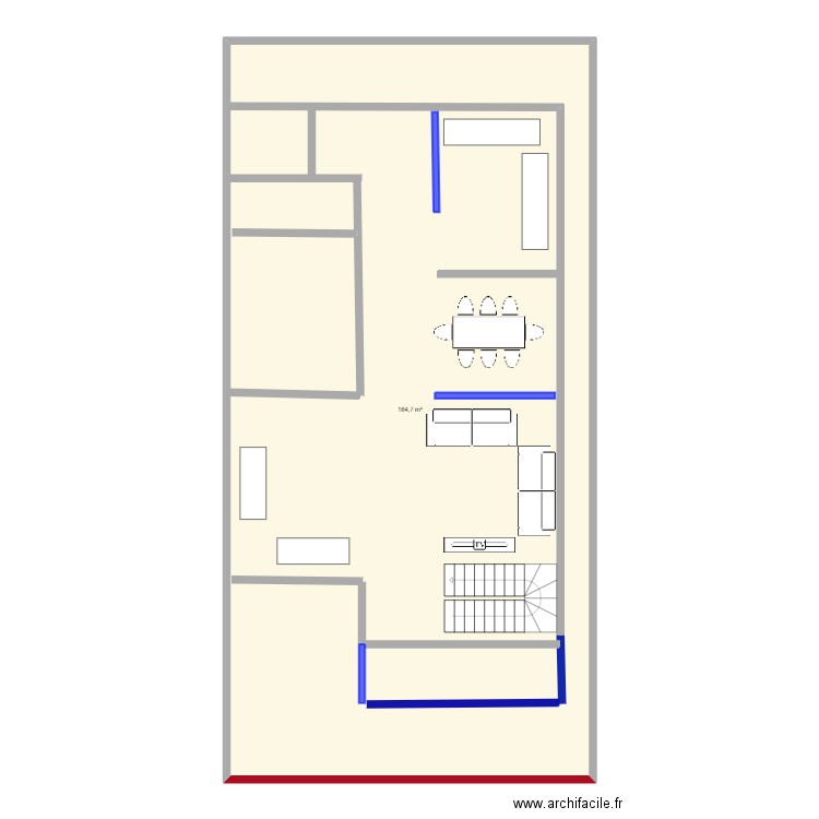 KARAIKAL PSR 3 1F. Plan de 1 pièce et 165 m2